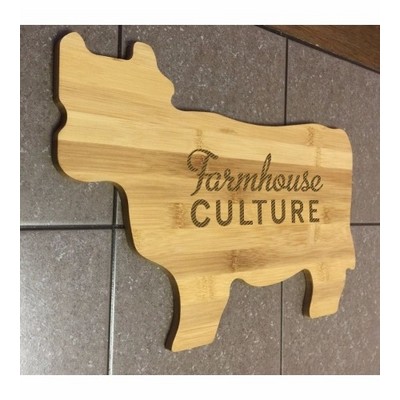 Bamboo Bay Cutting Board - Cow Shape