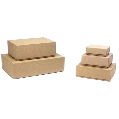 Plain Kraft Rigid Gift Box (7 1/2"x5"x2 3/4")