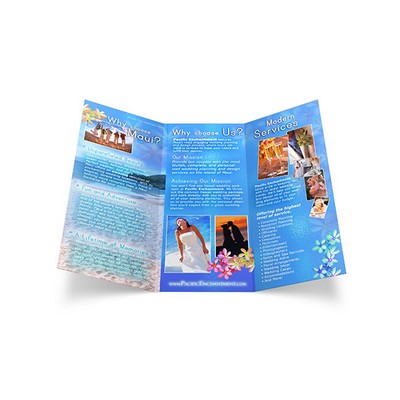 Tri-Fold Brochure, 3.5" x 8.5" Finished Size