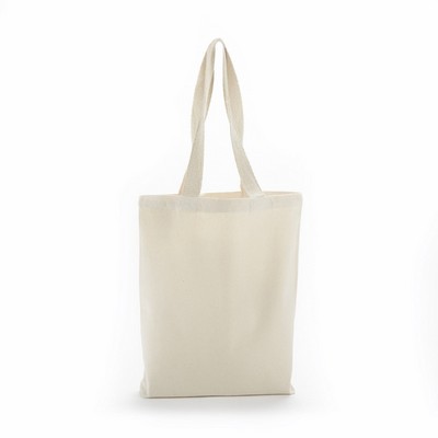 Heavy Cotton Canvas Bag with Gusset - 15"x16"x3" NATURAL