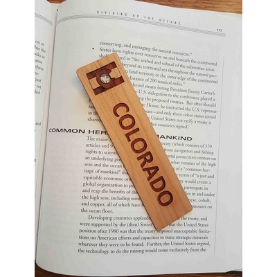 1.5" x 5.75" - Colorado Hardwood Bookmarks