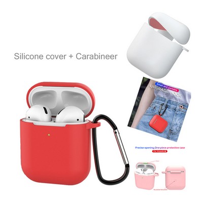 Silicone Airpods Case W/ Carabineer