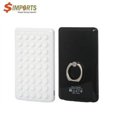 Edison Slim Suction-cup Ring Holder 3000mAh Power Bank-3000mAh