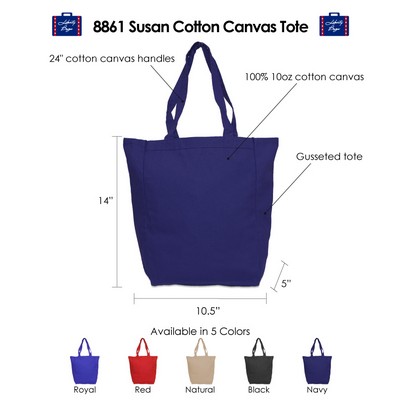 Susan Cotton Canvas Natural Tote