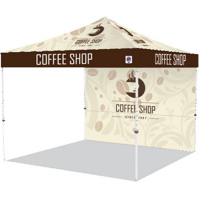 Pyramid® Shelter Bundle #1 w/Digitally Printed Top and 10' Back Wall