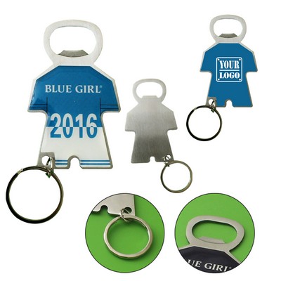 Jersey Shaped Bottle Opener Keychain