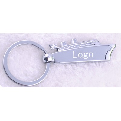 Steamer Shape Key Chain