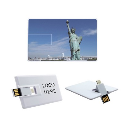 8 GB Credit Card Flip Flash Drive