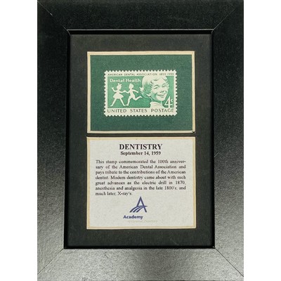 Framed Stamp Gift/Award Celebrating Dentistry