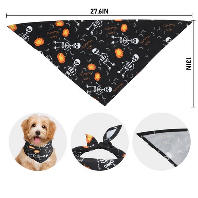 Polyester Full Color Dog Triangle Bandana