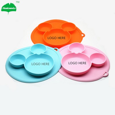 Adsorbable Baby Silicone Plate Bowl