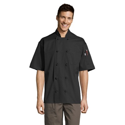 Uncommon Threads Unisex Black Antigua Pro Vent Chef Coat