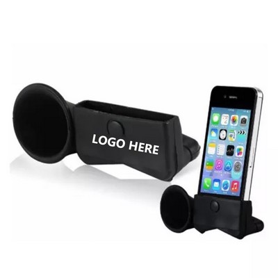 Portable Silicone Phone Stand with Sound Amplifier