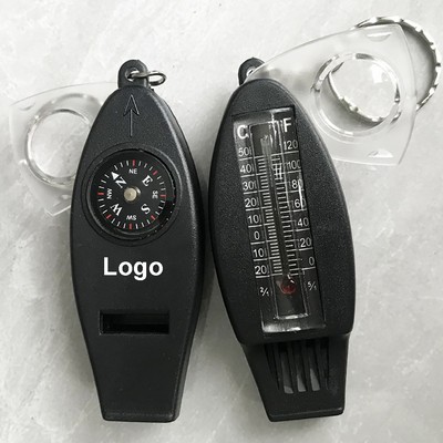 Compass and Thermometer Keychain