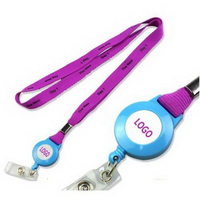 Polyester Lanyard with Card Reels