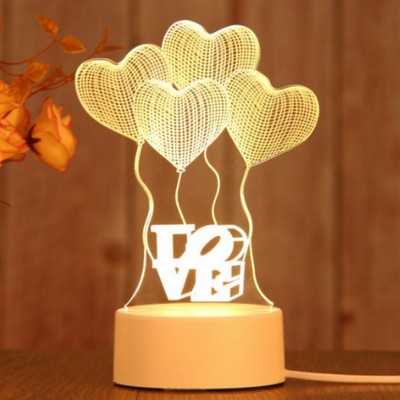 3D Electronic Bedroom Bedside Night Light