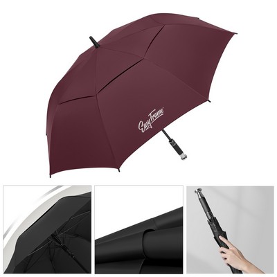 Double Canopy Vented Windproof Golf Umbrella