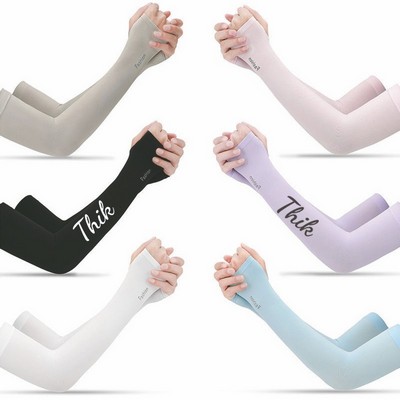 Cooling Ice Silk Arm Sleeves