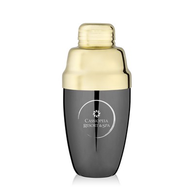 Deco Heavyweight Cocktail Shaker in Black & Gold by Viski®