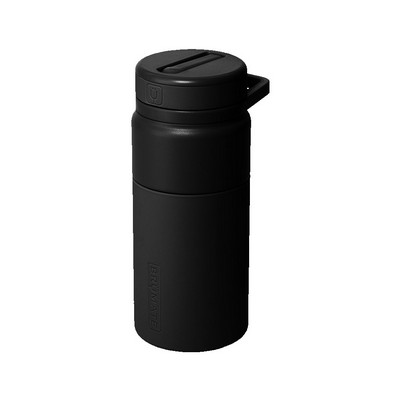 BruMate Rotera 15oz Flip Straw Water Bottle - Matte Black