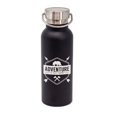 17 oz. Matte Black Stainless Steel Caribe Bottle