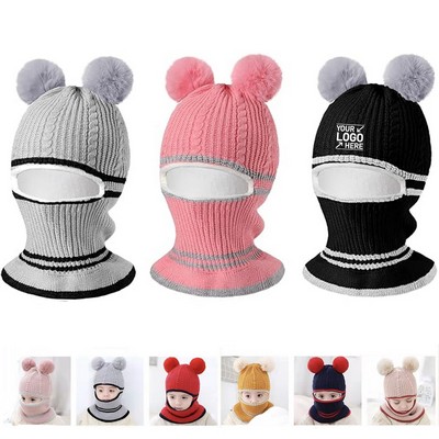 Kids Hood Winter Earflap Skull Cap