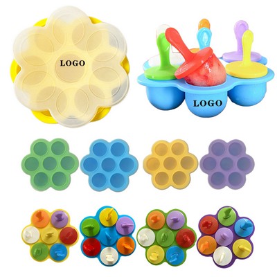 7 Holes Silicone Popsicle Molds