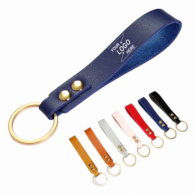 Genuine Leather Keychain for Men and Women