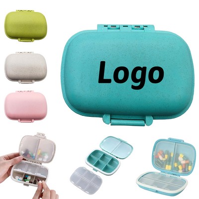 Small Pill Box 8 Compartments Pill Box Pocket Pill Box