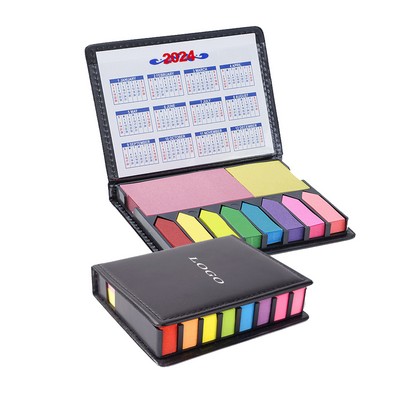 Memo Box with Adhesive Notes and Calendar