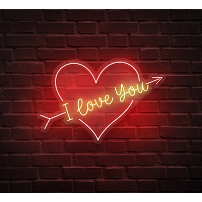 I Love You Neon Sign (36 " x 21 ")