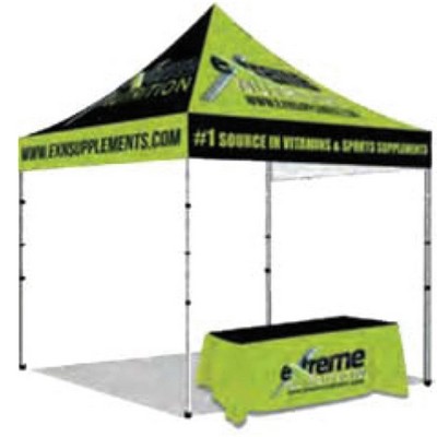 10x10 Tent with 6' Table Cover