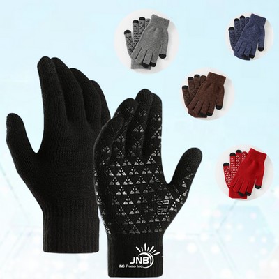 Medium Winter Knit Gloves