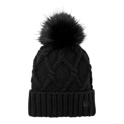 New Era™ Faux Fur Pom Beanie