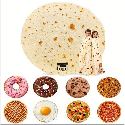 Round Realistic Food Blanket