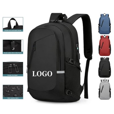 Large Travel Laptop Bag with USB Charging Port