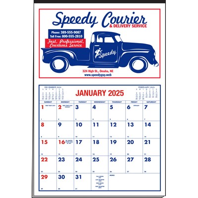 Just Write Multi-Sheet 2 Color Red/Blue Calendar