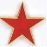 Red Star Stock Casting Lapel Pin