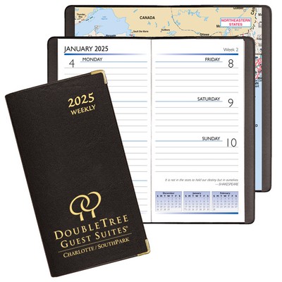 Continental Weekly Pocket Planner w/ Brass Corners