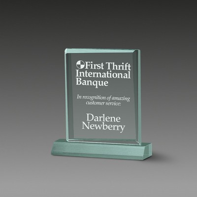 Corporate Jewel Bevel Award (6"x6¾")