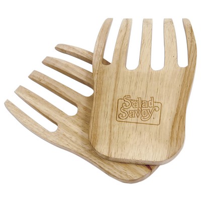 Rubberwood Salad & Pasta Servers