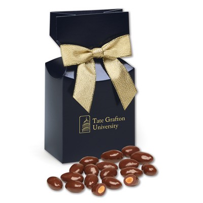 Navy Gift Box w/Chocolate Covered Almonds