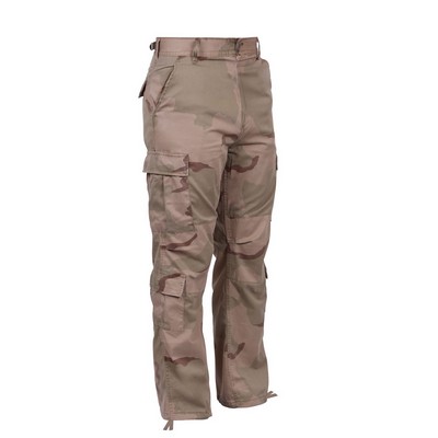 Tri-Color Desert Camouflage Vintage Paratrooper Fatigue Pants (XS to XL)