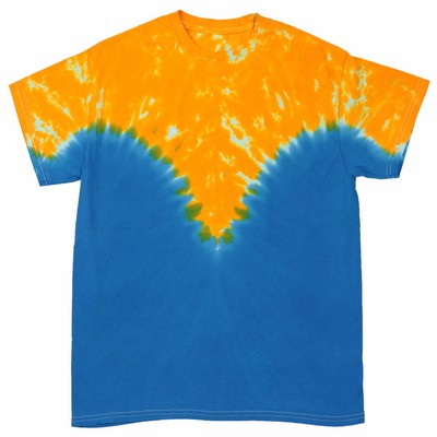 Gold Yellow/Royal Blue Team Vee Short Sleeve T-Shirt