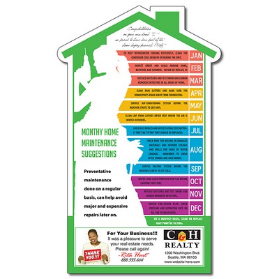 Magnet - House Shape (3.75x6.125) - 20 mil.