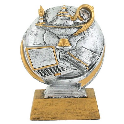 5" Hand Painted Resin Academic Trophy