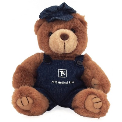 8" Engineer Bear Stuffed Animal w/One Color Imprint