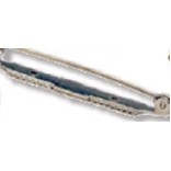 Nickel-Plated Serrated Edge Bar Pin for Badges