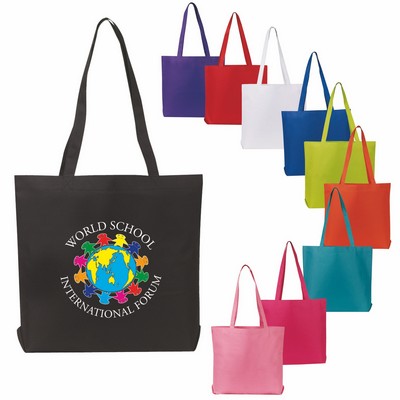 600 Denier Polyester Open Tote with 4" Gusset