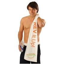 11" x 44", 4.0 lb., Terry Velour Fitness Towel (Blank)